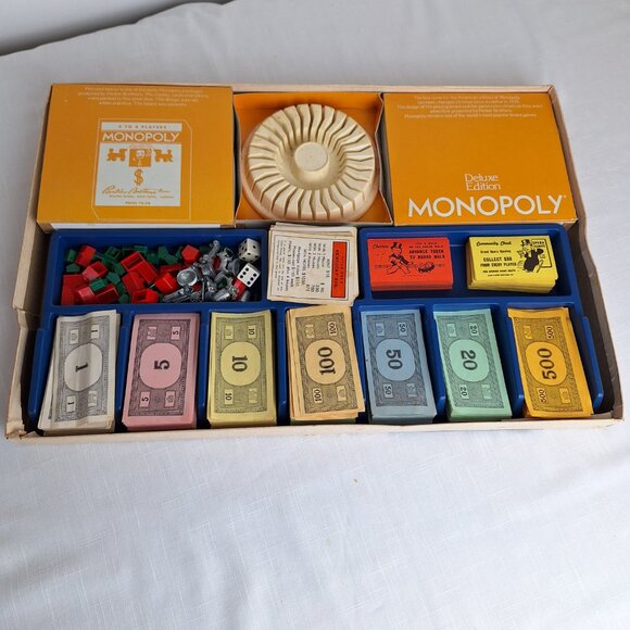 Vintage Monopoly Board Game Parker Brothers 1974 Anniversary Edition Metal Piece - Picture 2 of 15